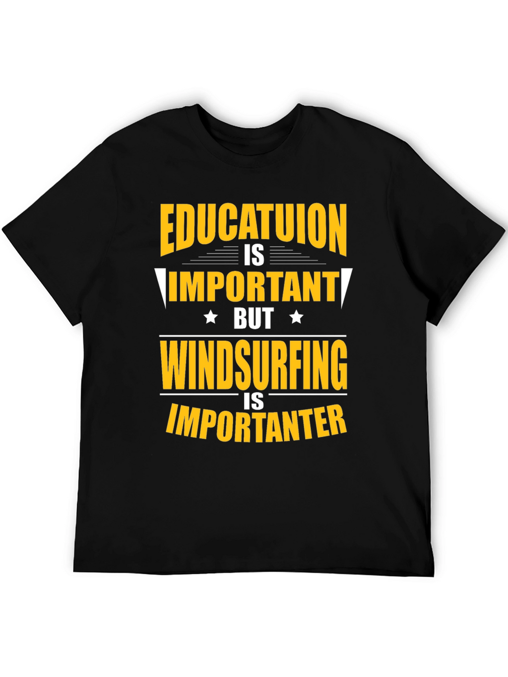 Education vs. Windsurfing Graphic Tee