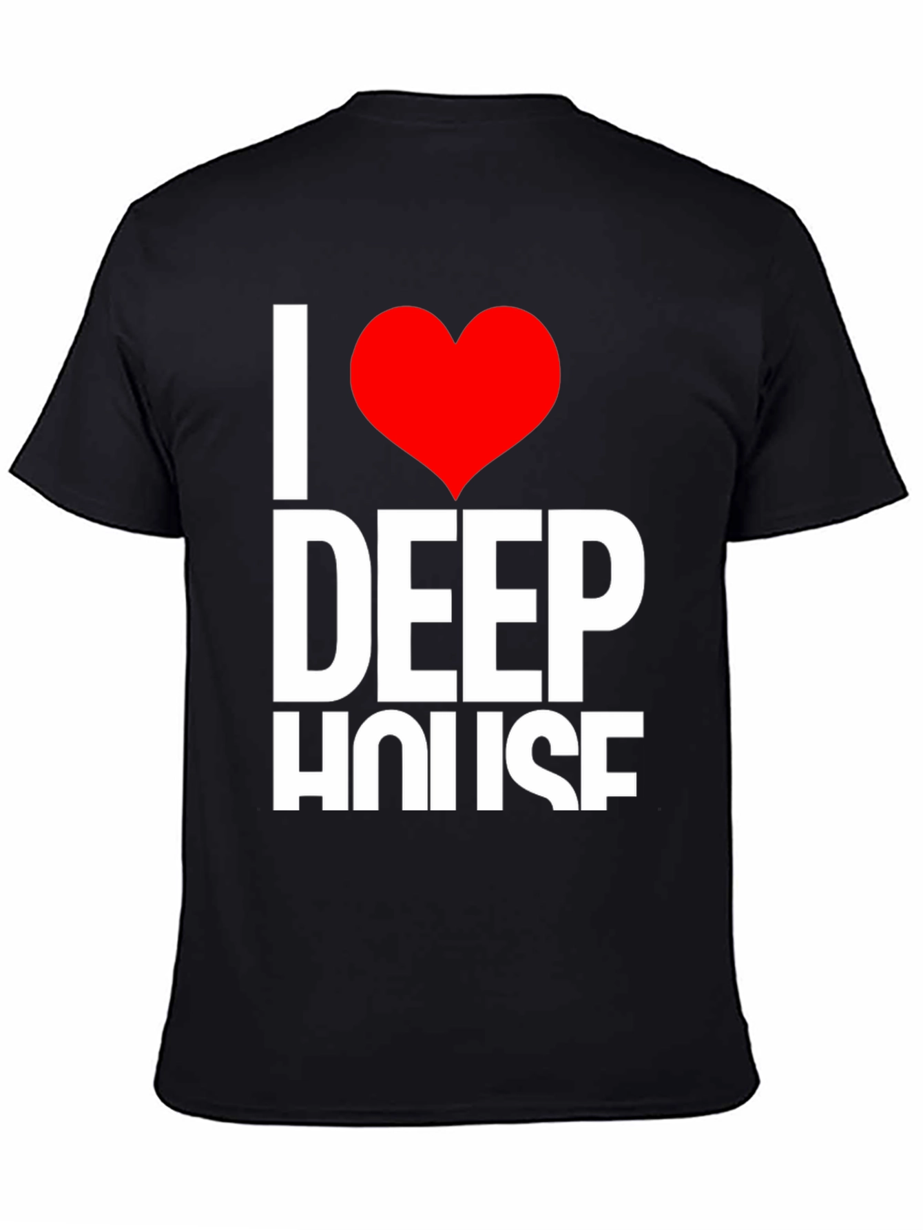 I Heart Deep House Black T-Shirt