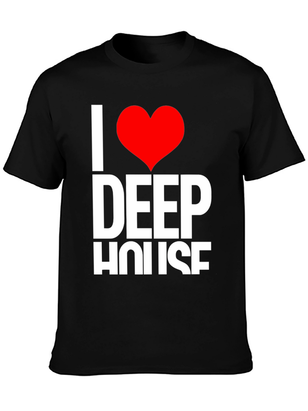 I Heart Deep House Black T-Shirt