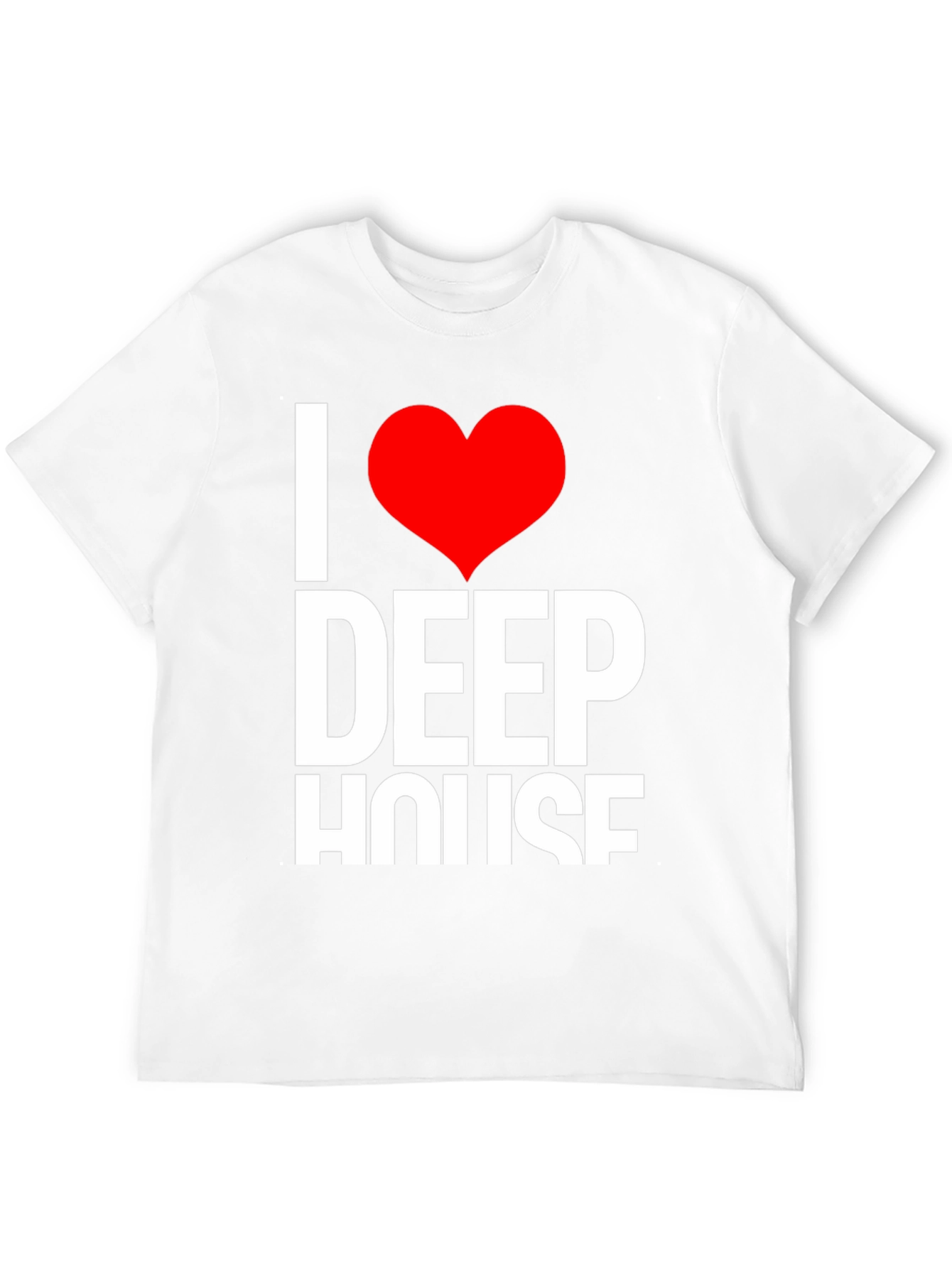 I Heart Deep House Black T-Shirt
