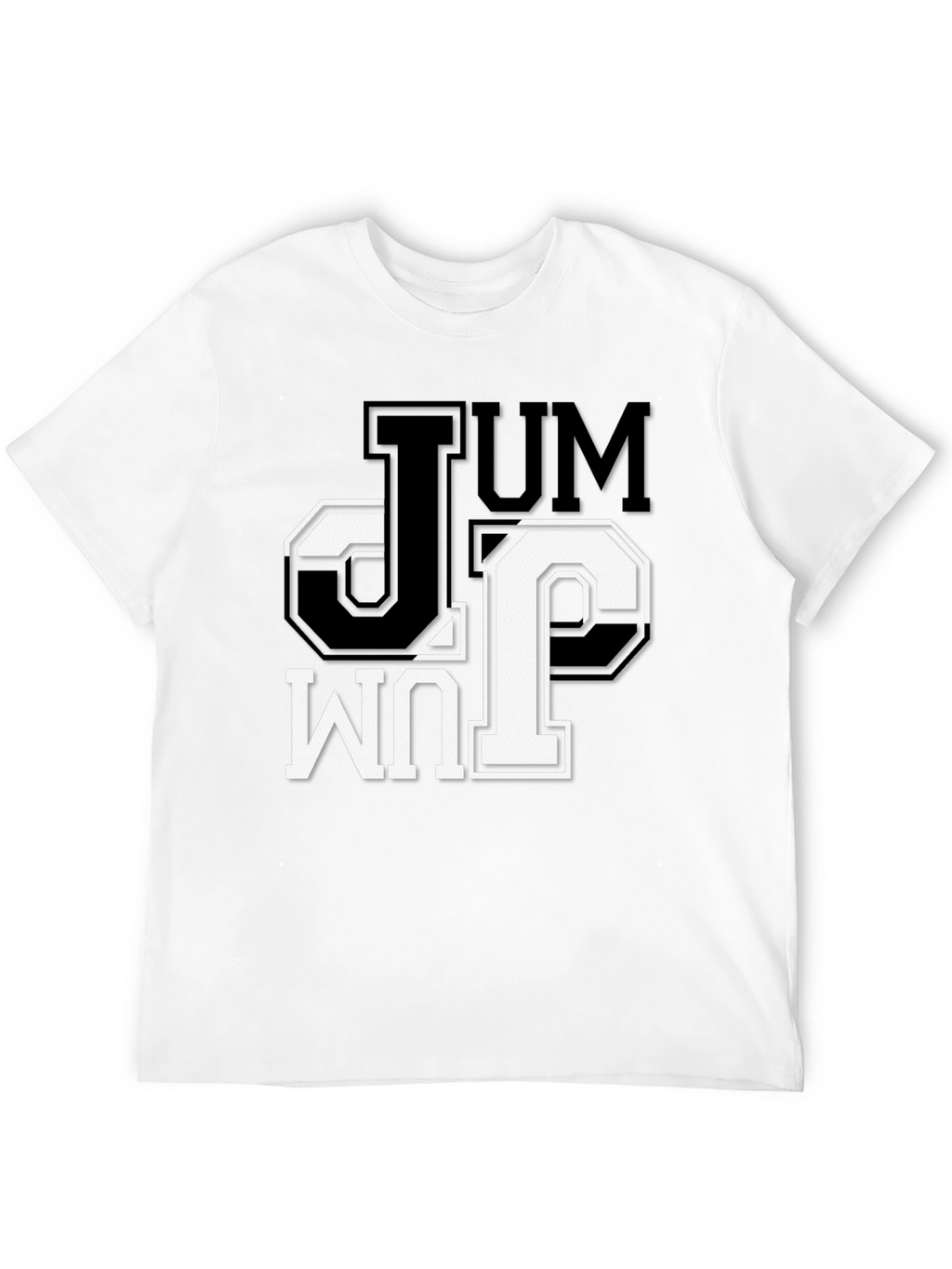 JUM Black Graphic Tee - Stylish Mens Casual Shirt