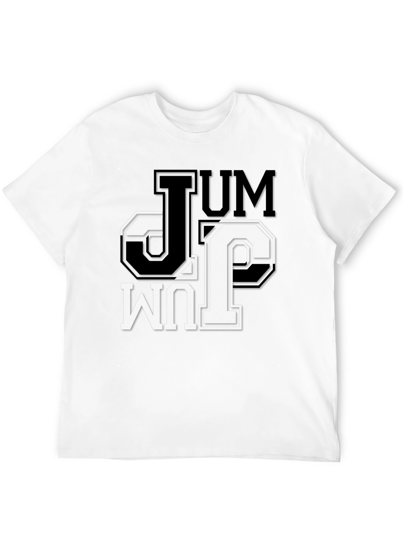 JUM Black Graphic Tee - Stylish Mens Casual Shirt