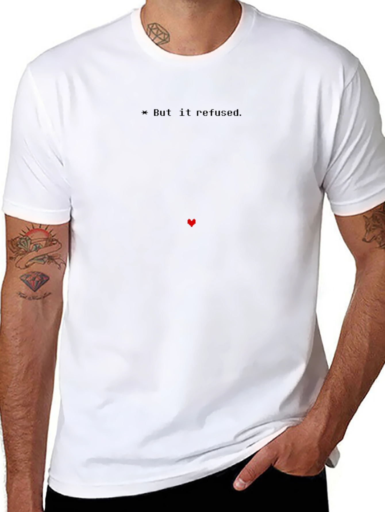 Undertale Inspired But It Refused Graphic Tee
