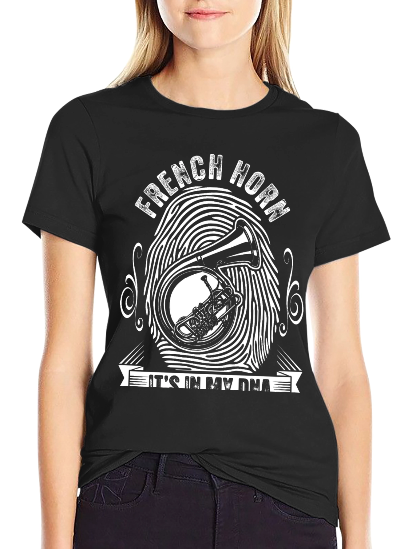 French Horn DNA T-Shirt - Musicians Tee