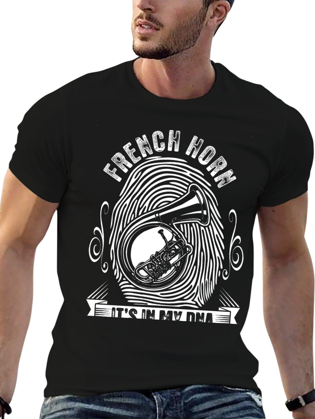 French Horn DNA T-Shirt - Musicians Tee