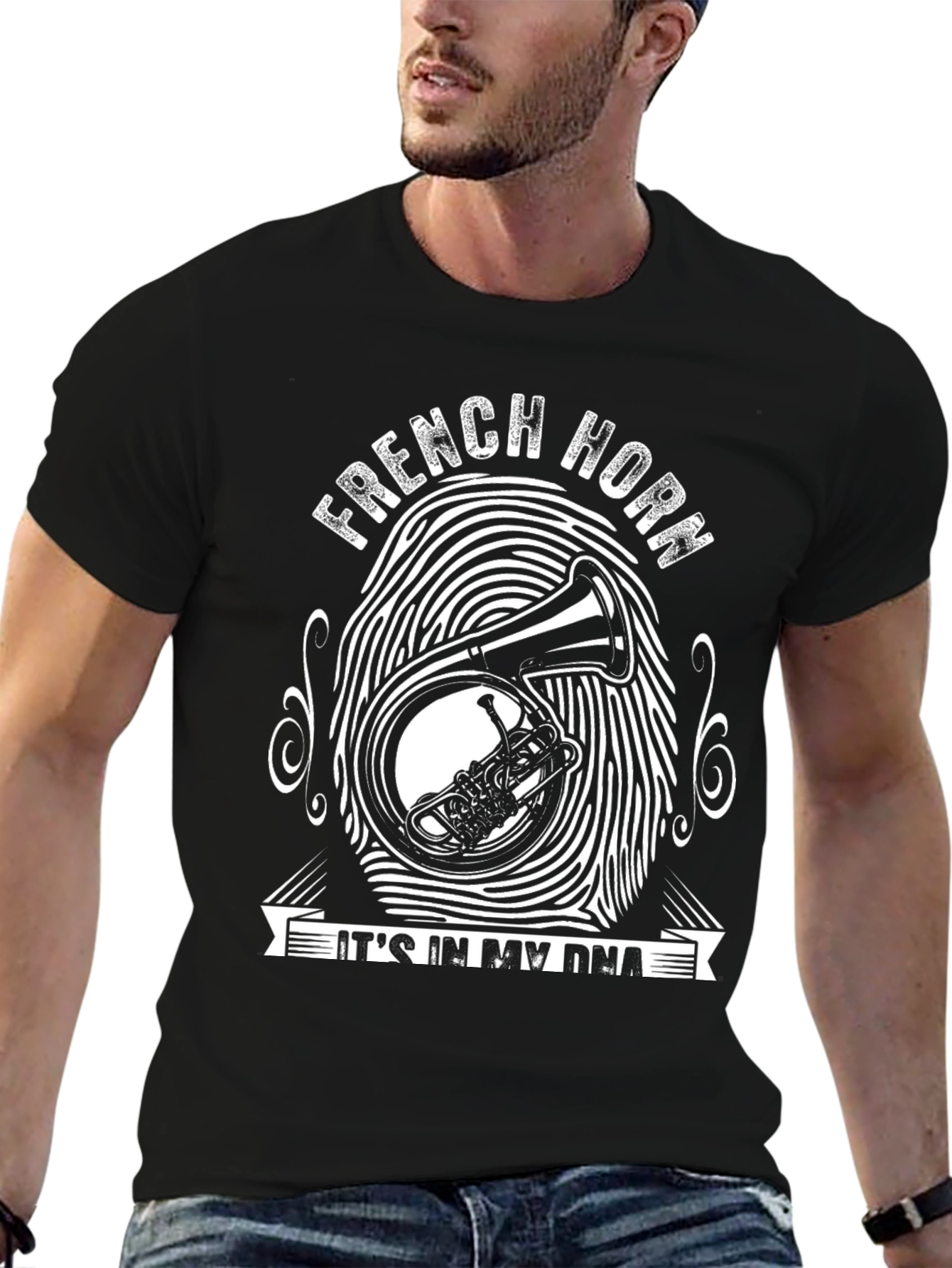 French Horn DNA T-Shirt - Musicians Tee