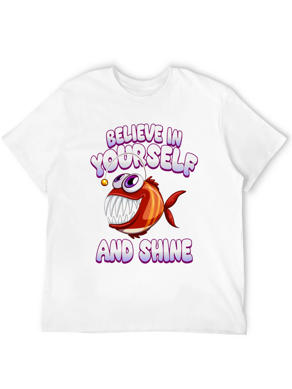 Believe in Yourself Angler Fish Graphic Tee
