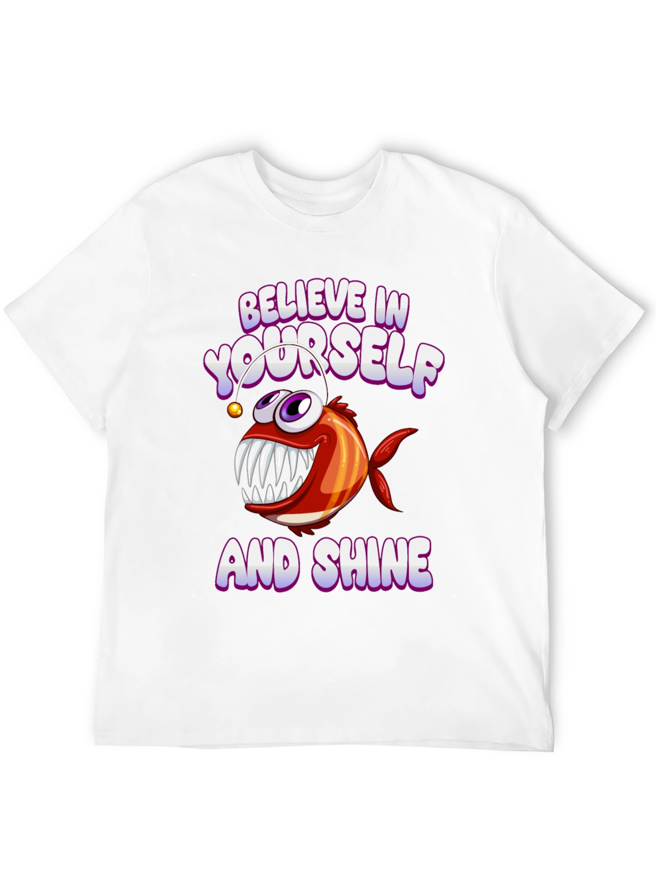Believe in Yourself Angler Fish Graphic Tee