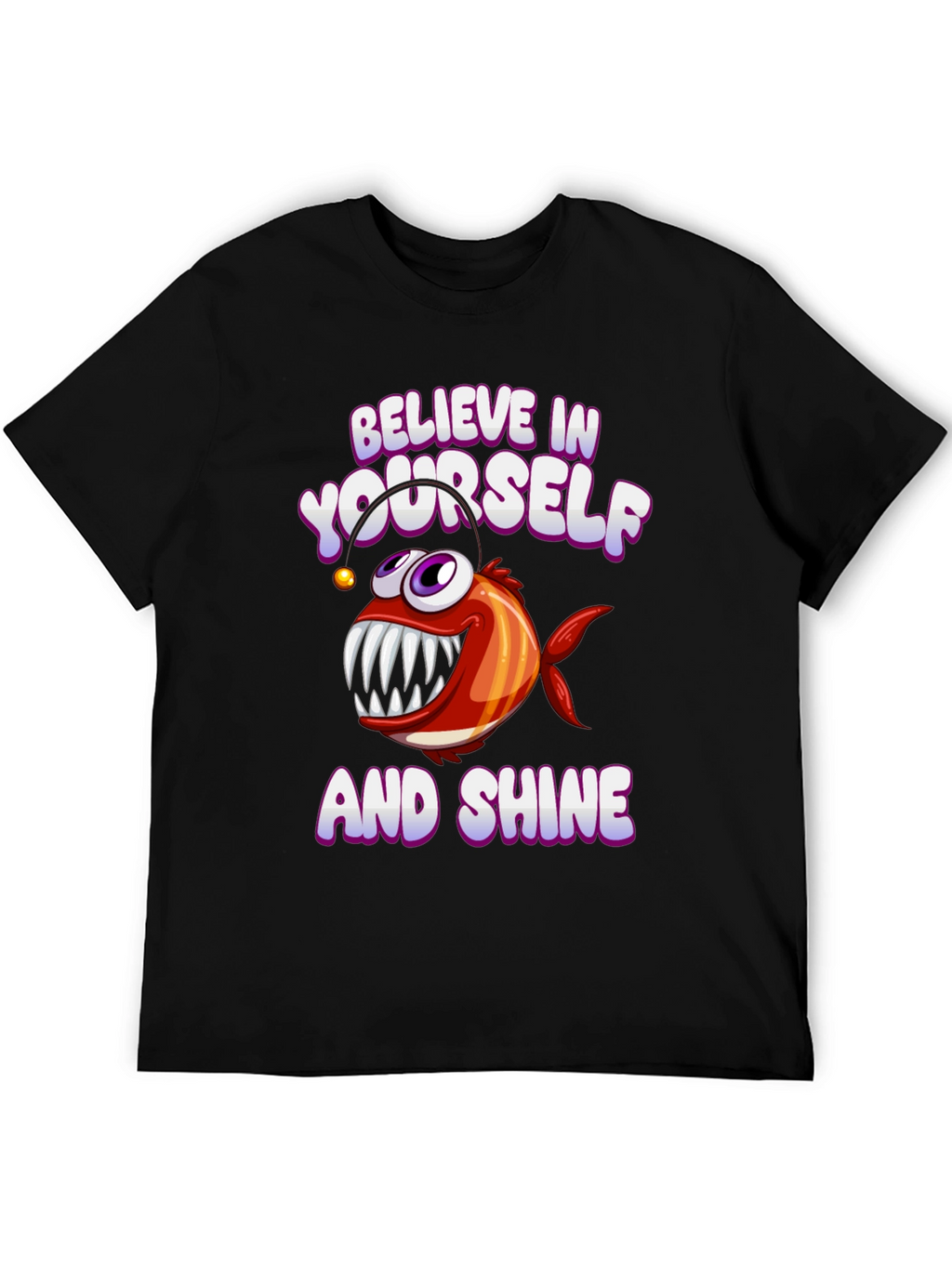 Believe in Yourself Angler Fish Graphic Tee