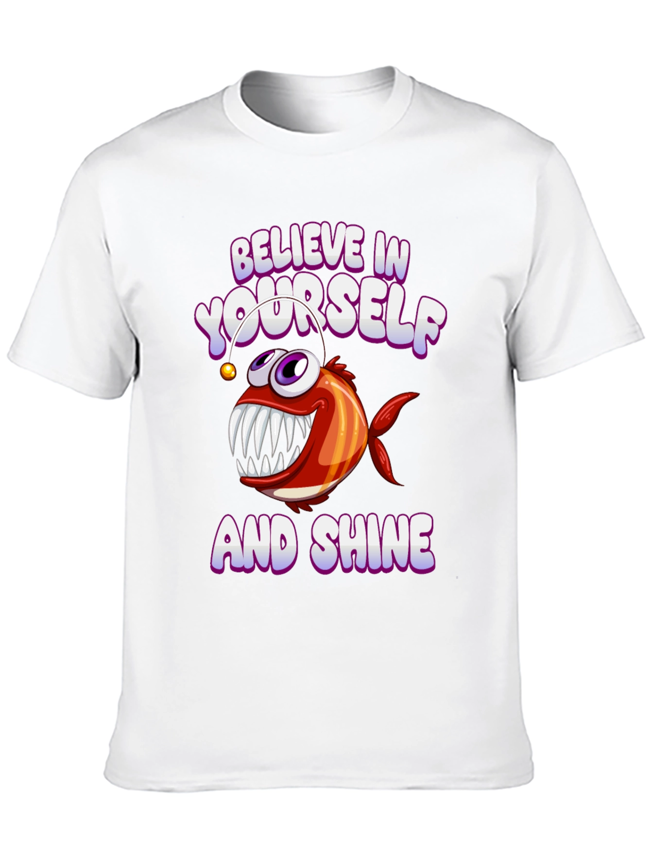 Believe in Yourself Angler Fish Graphic Tee