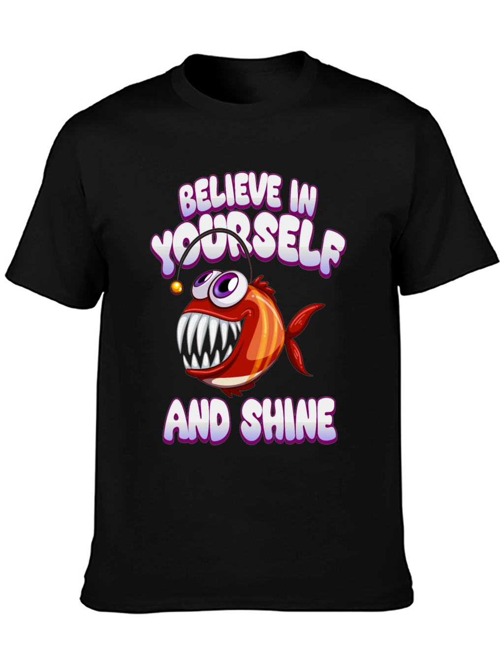 Believe in Yourself Angler Fish Graphic Tee