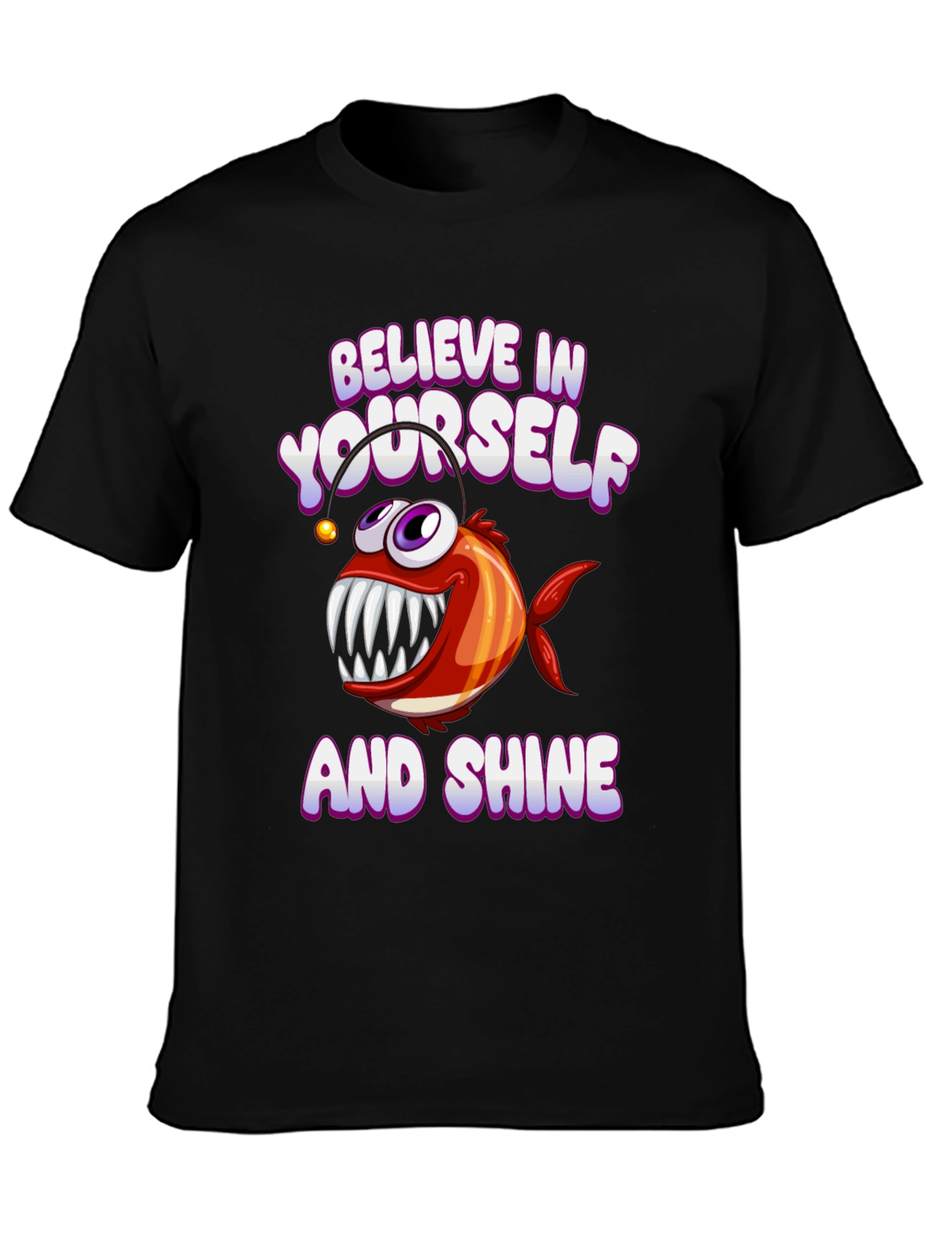 Believe in Yourself Angler Fish Graphic Tee