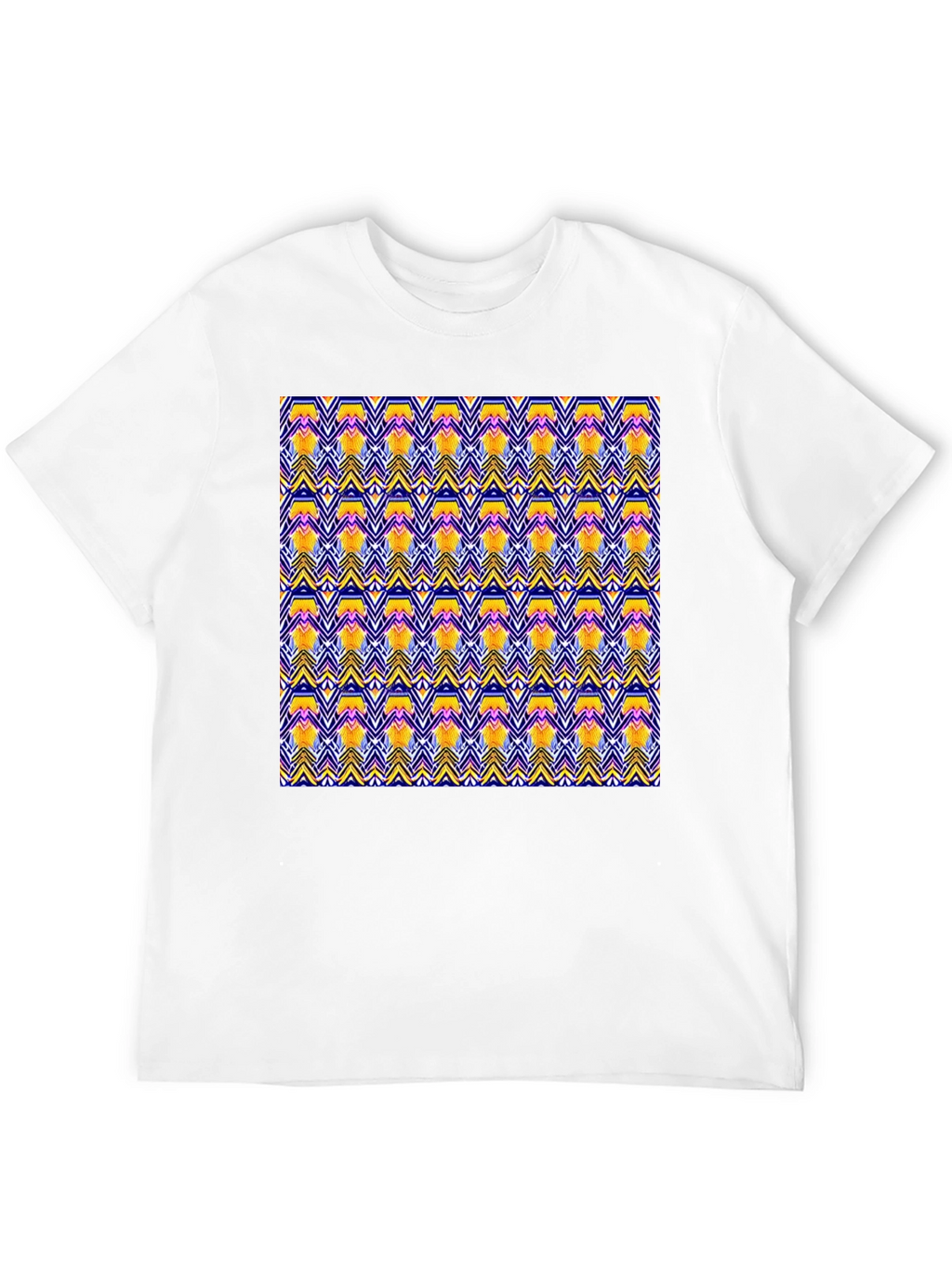 Geometric Pattern Black T-Shirt