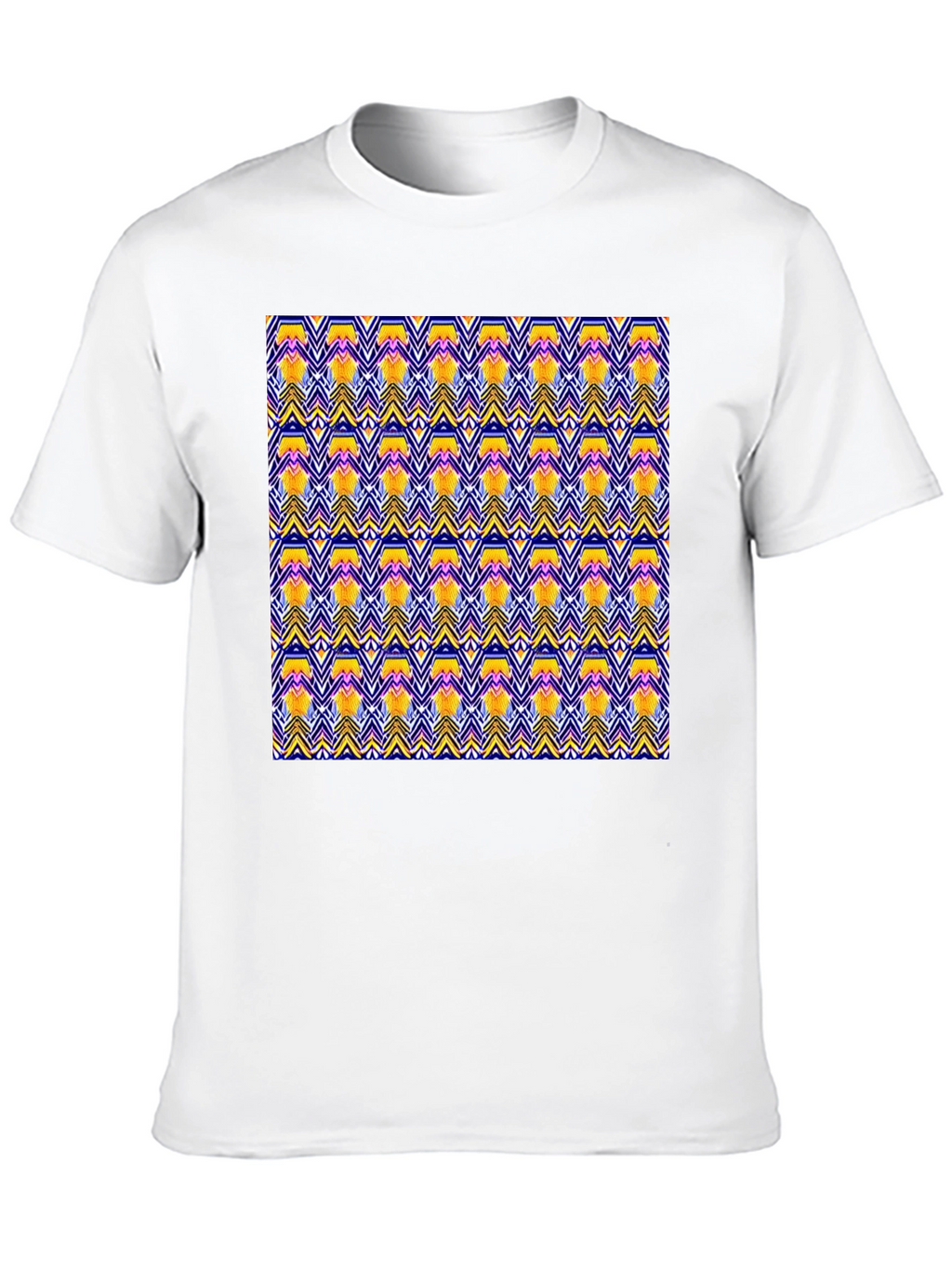Geometric Pattern Black T-Shirt