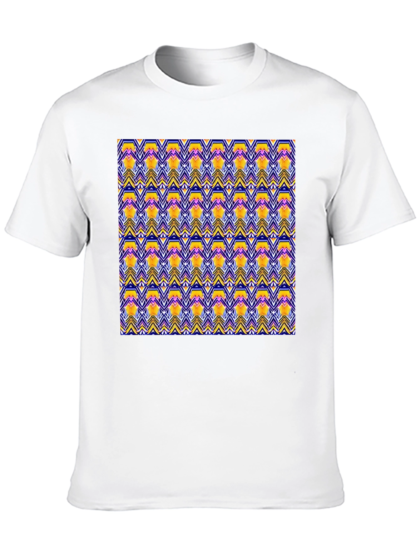 Geometric Pattern Black T-Shirt