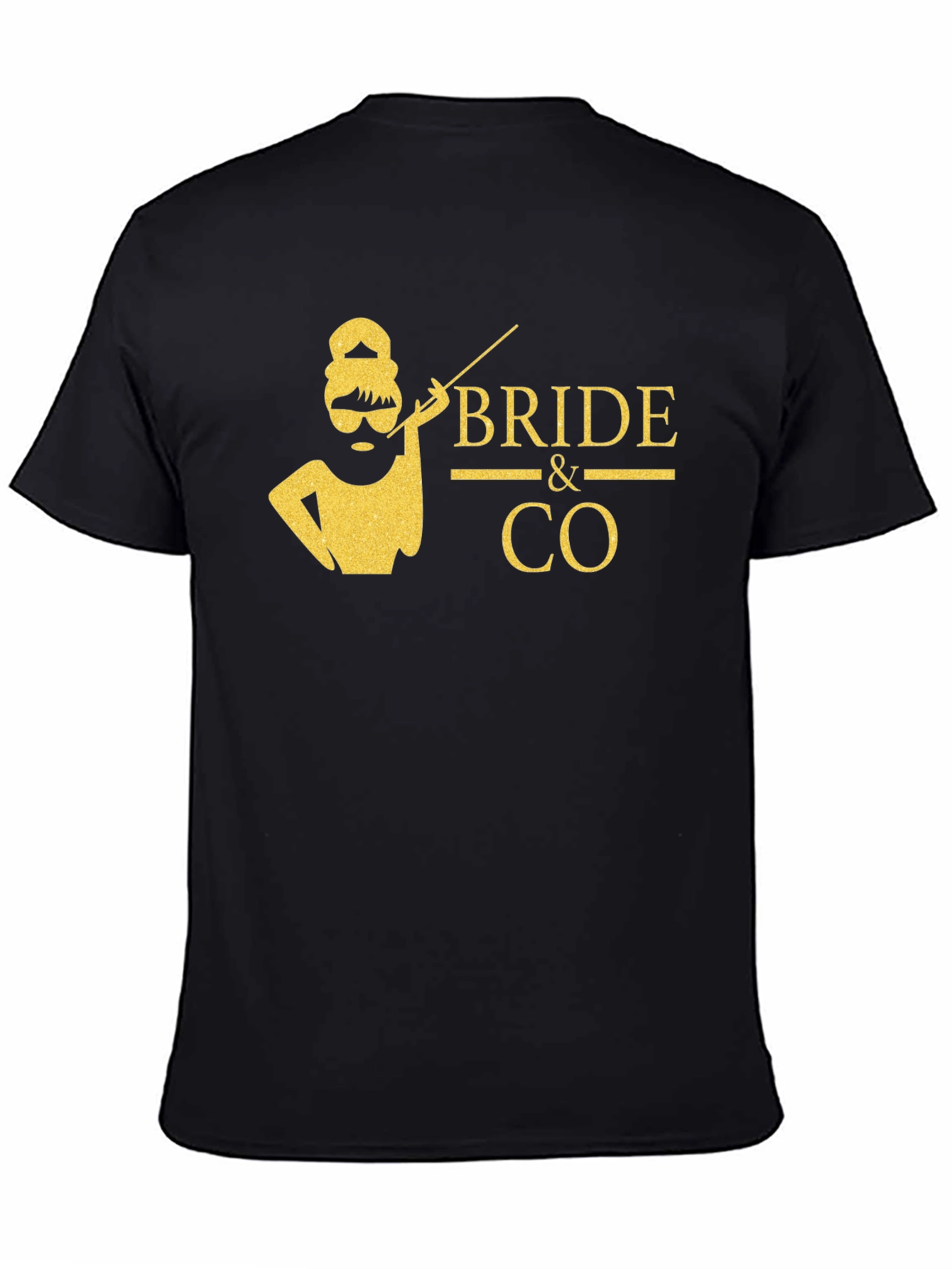 Bride & Co. Graphic Tee - Black Crew Neck T-Shirt