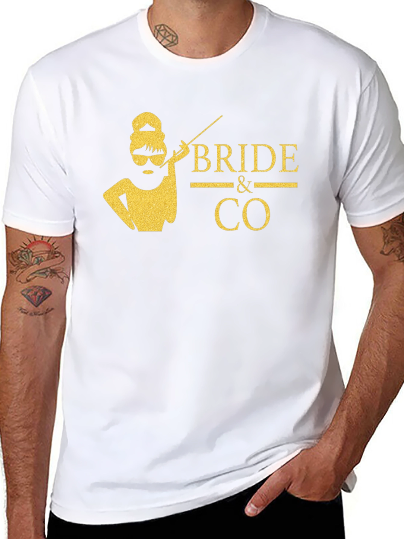 Bride & Co. Graphic Tee - Black Crew Neck T-Shirt