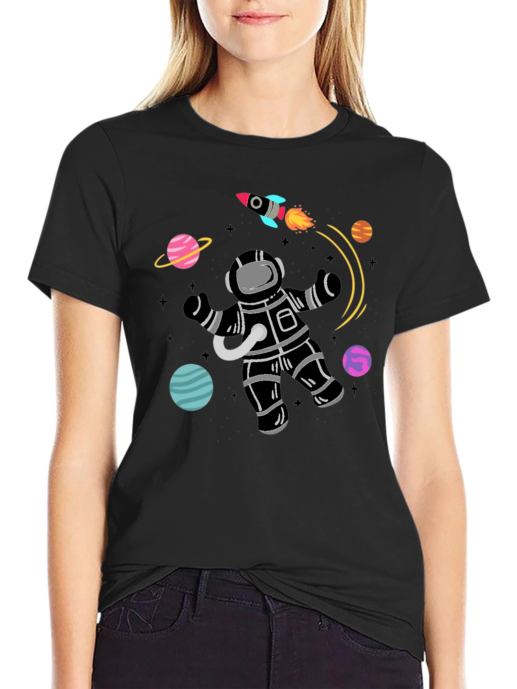 Astronaut Galaxy T-Shirt - Space Graphic Tee