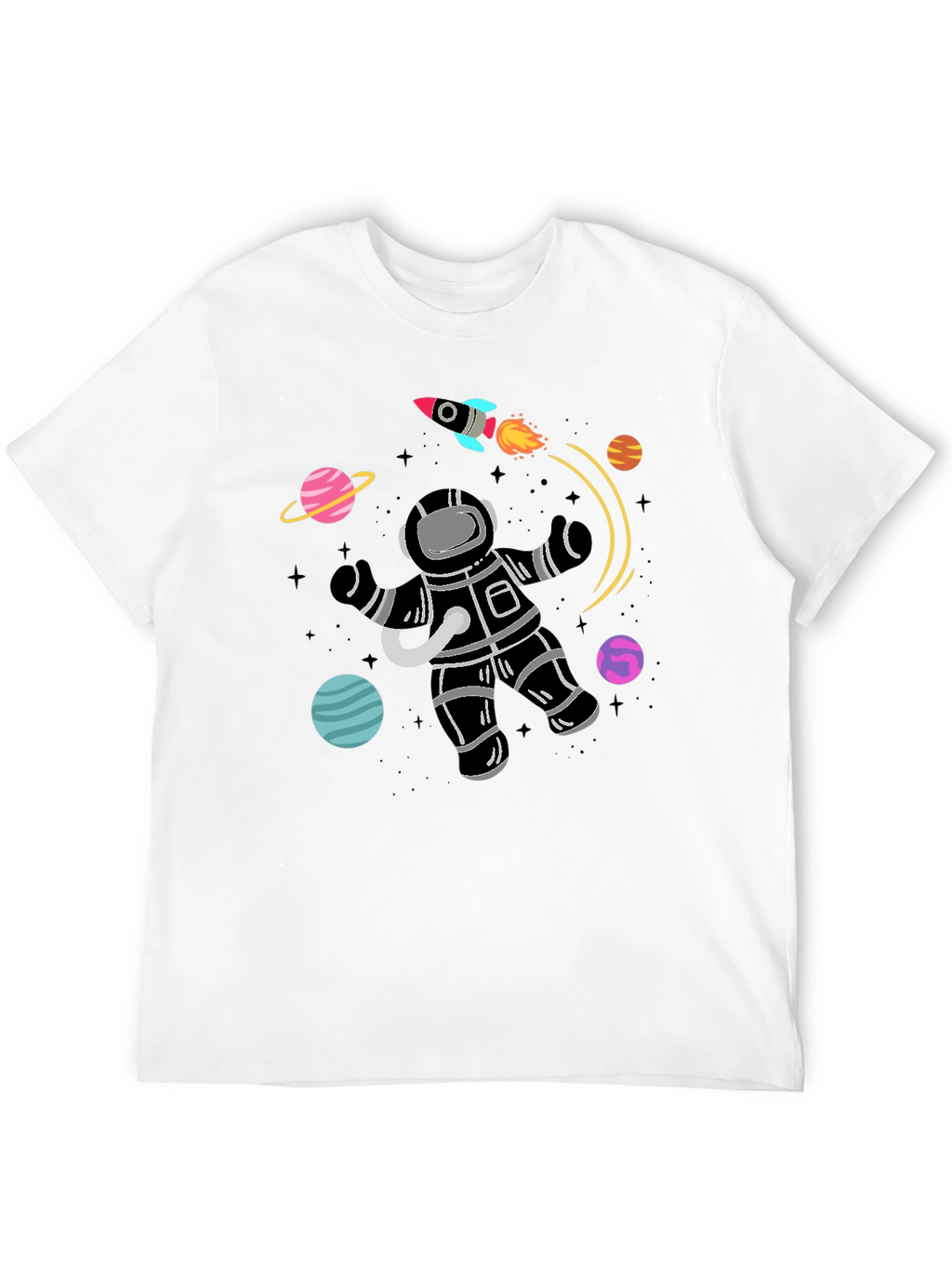 Astronaut Galaxy T-Shirt - Space Graphic Tee