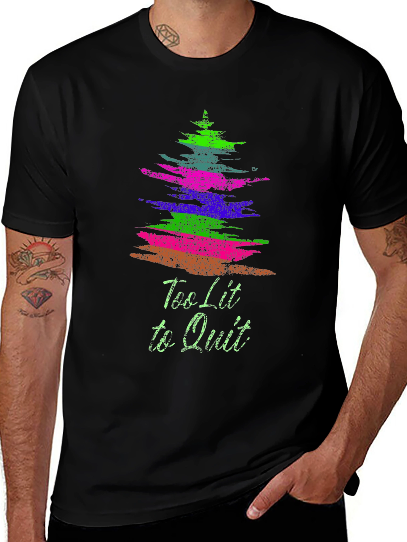Too Lit to Quit Graphic Tee