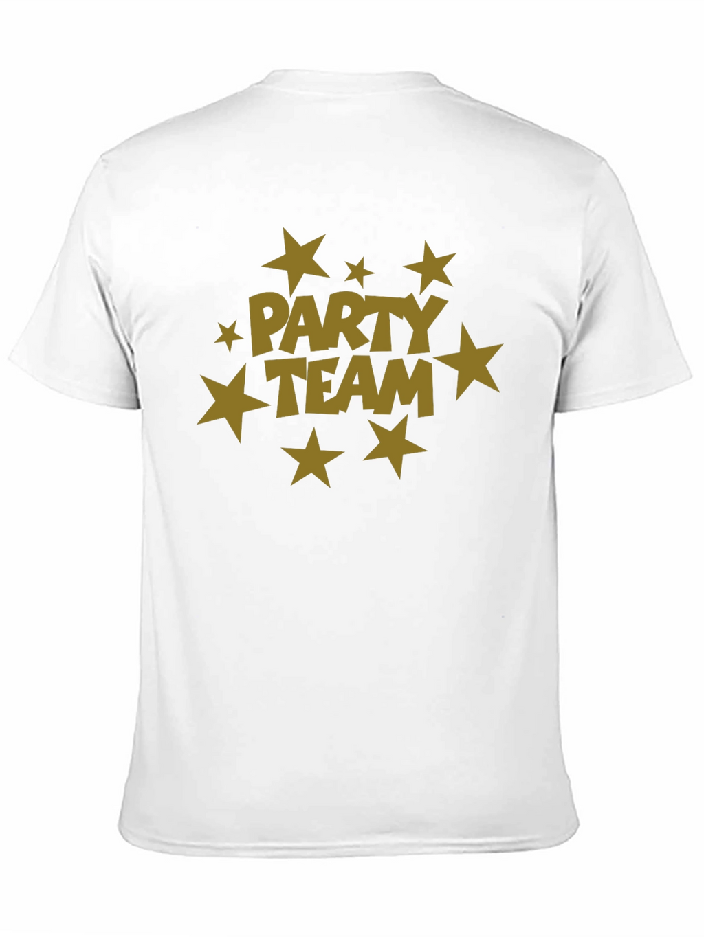 Party Team Graphic Print Black T-Shirt