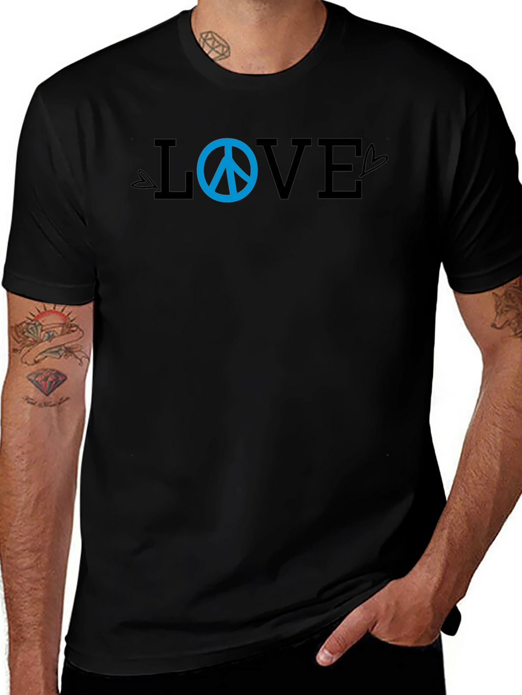 Love and Peace T-Shirt - Casual Wear