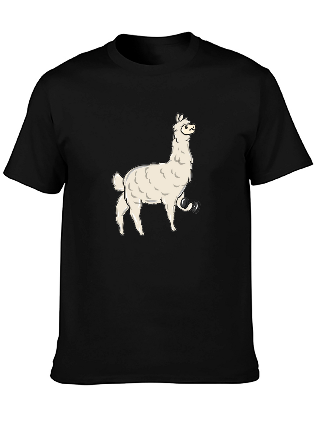 Llama Graphic T-Shirt - Mens Black Tee