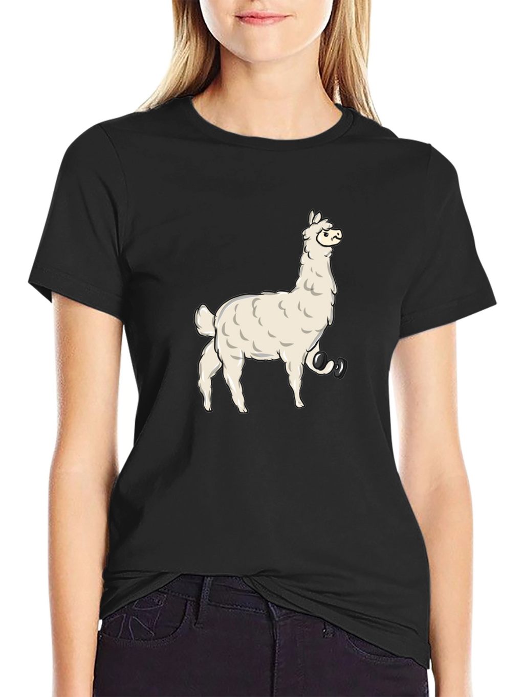 Llama Graphic T-Shirt - Mens Black Tee
