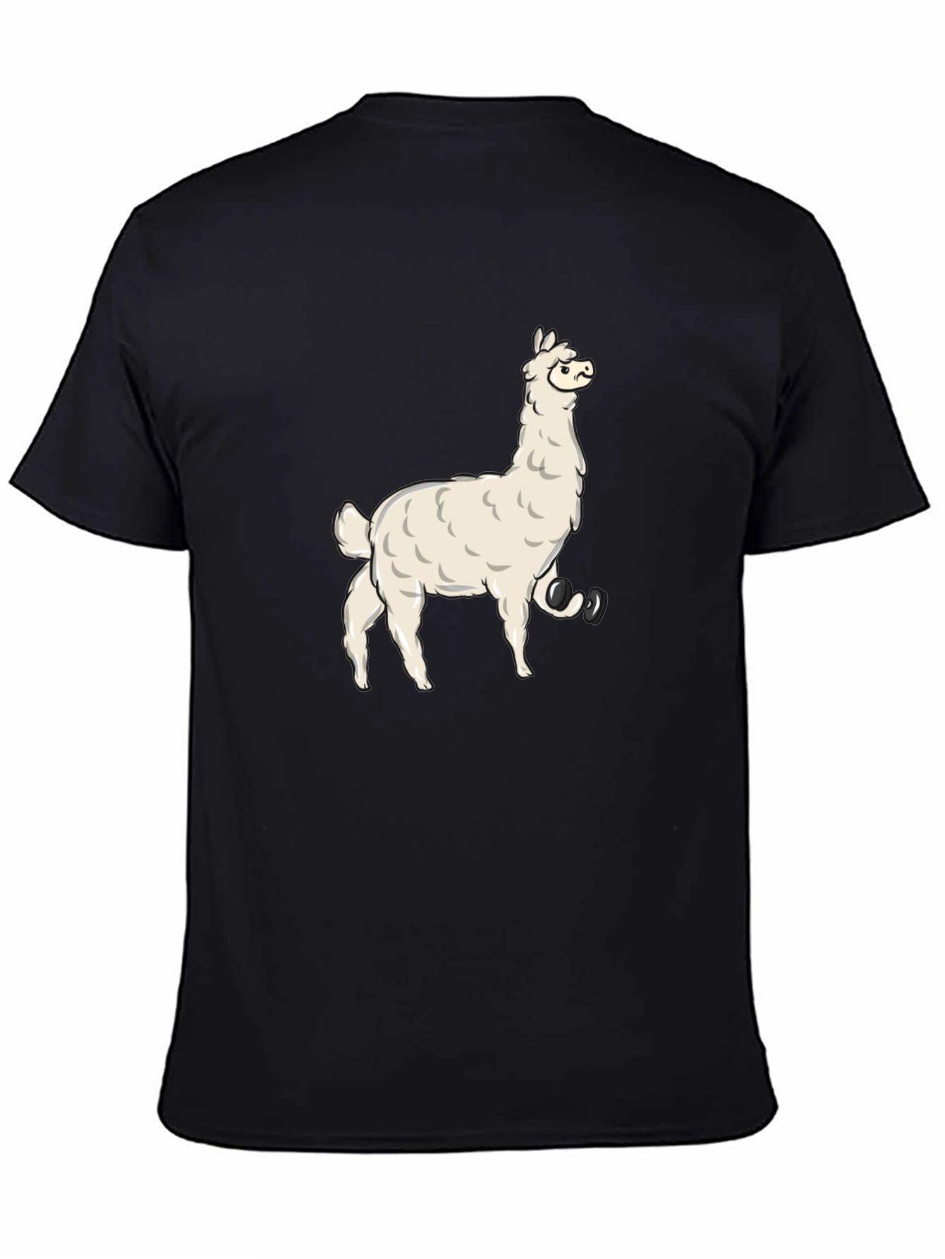 Llama Graphic T-Shirt - Mens Black Tee