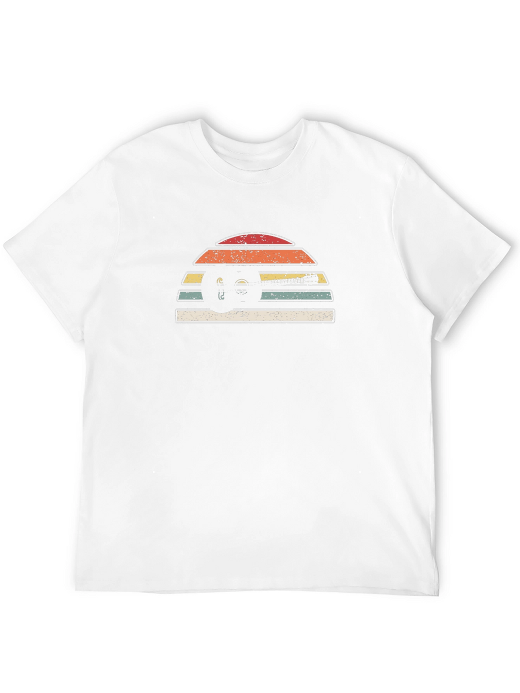 Retro Sunset Car Graphic Tee - Black