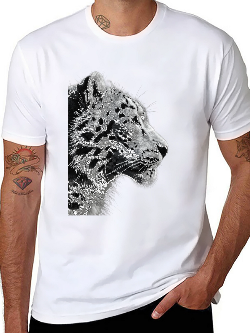 Black Leopard Graphic T-Shirt