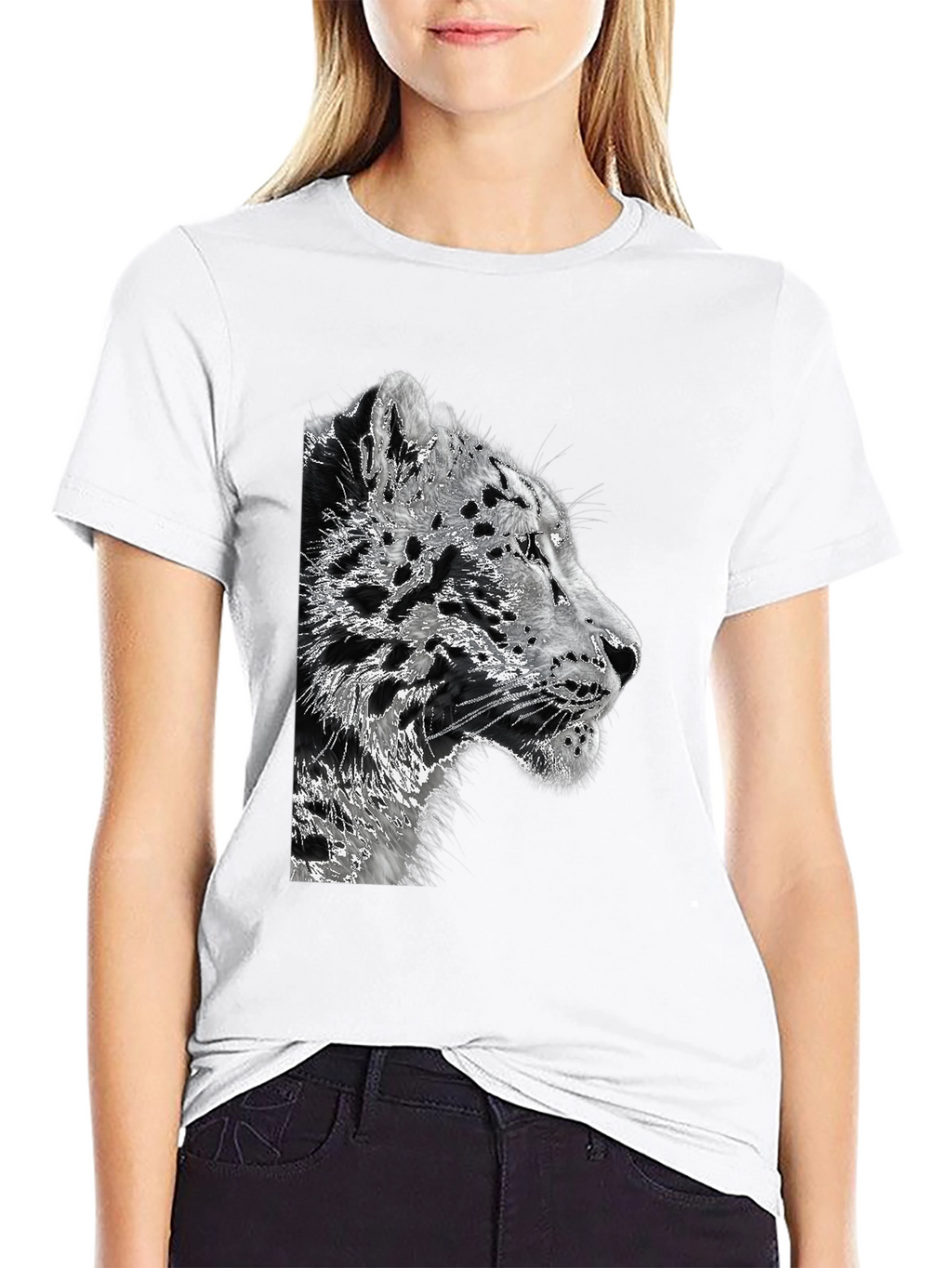 Black Leopard Graphic T-Shirt