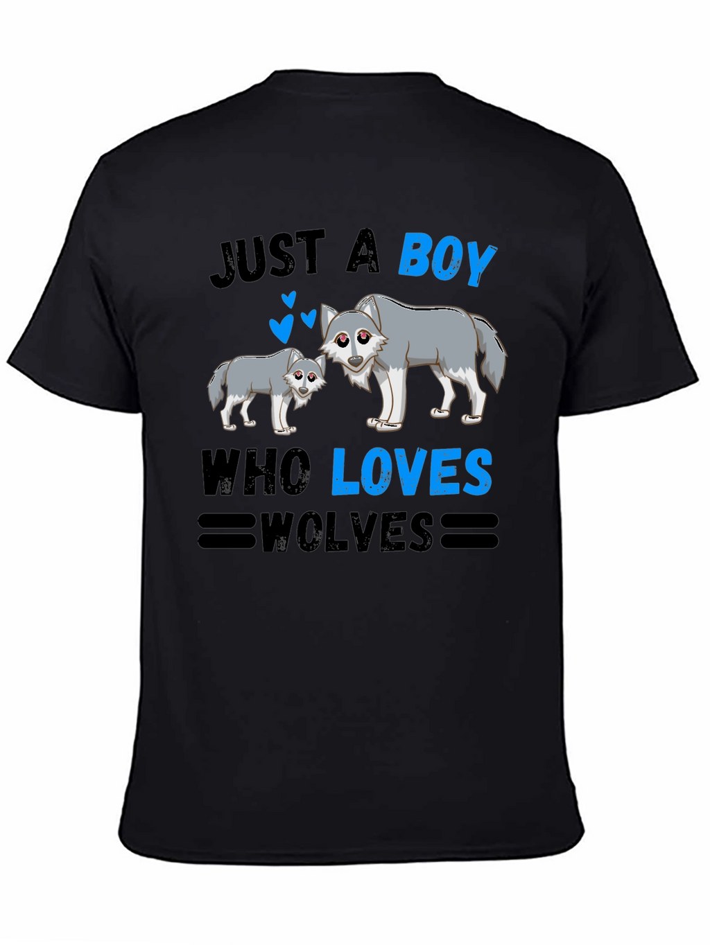 Just a Boy Who Loves Wolves Graphic T-Shirt