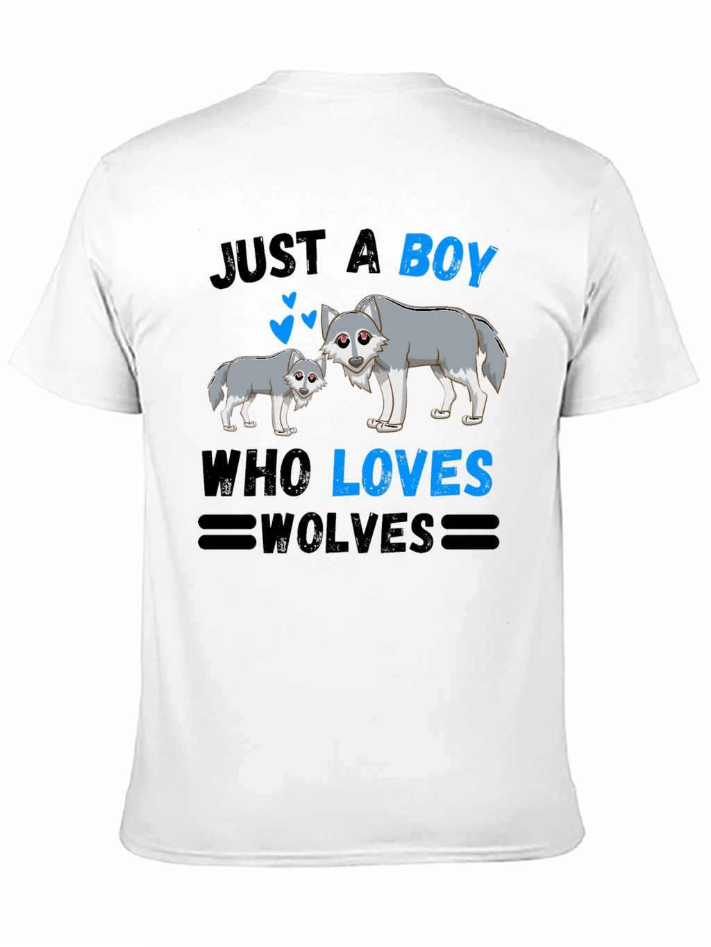 Just a Boy Who Loves Wolves Graphic T-Shirt