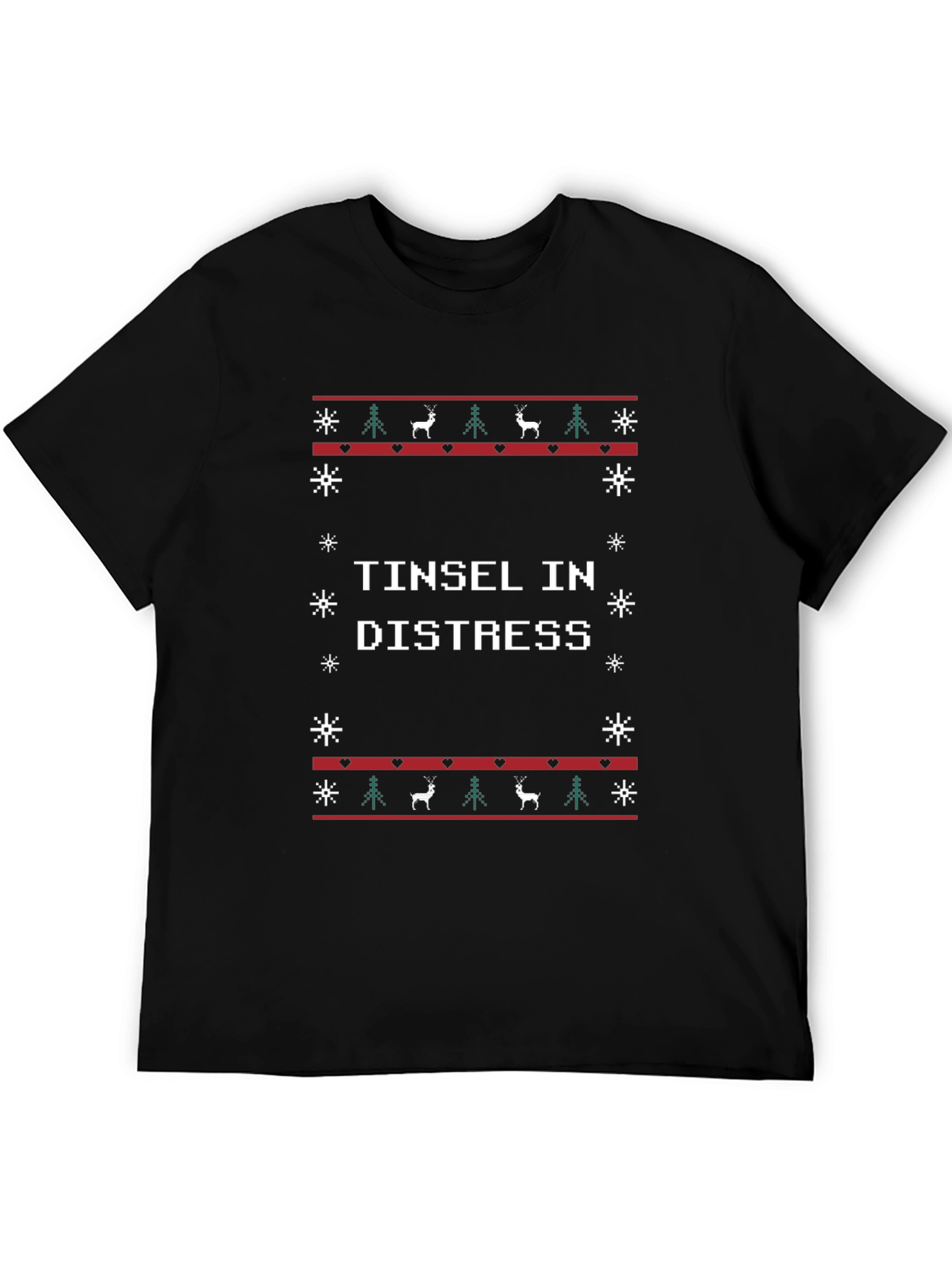 Tinsel in Distress Christmas T-Shirt