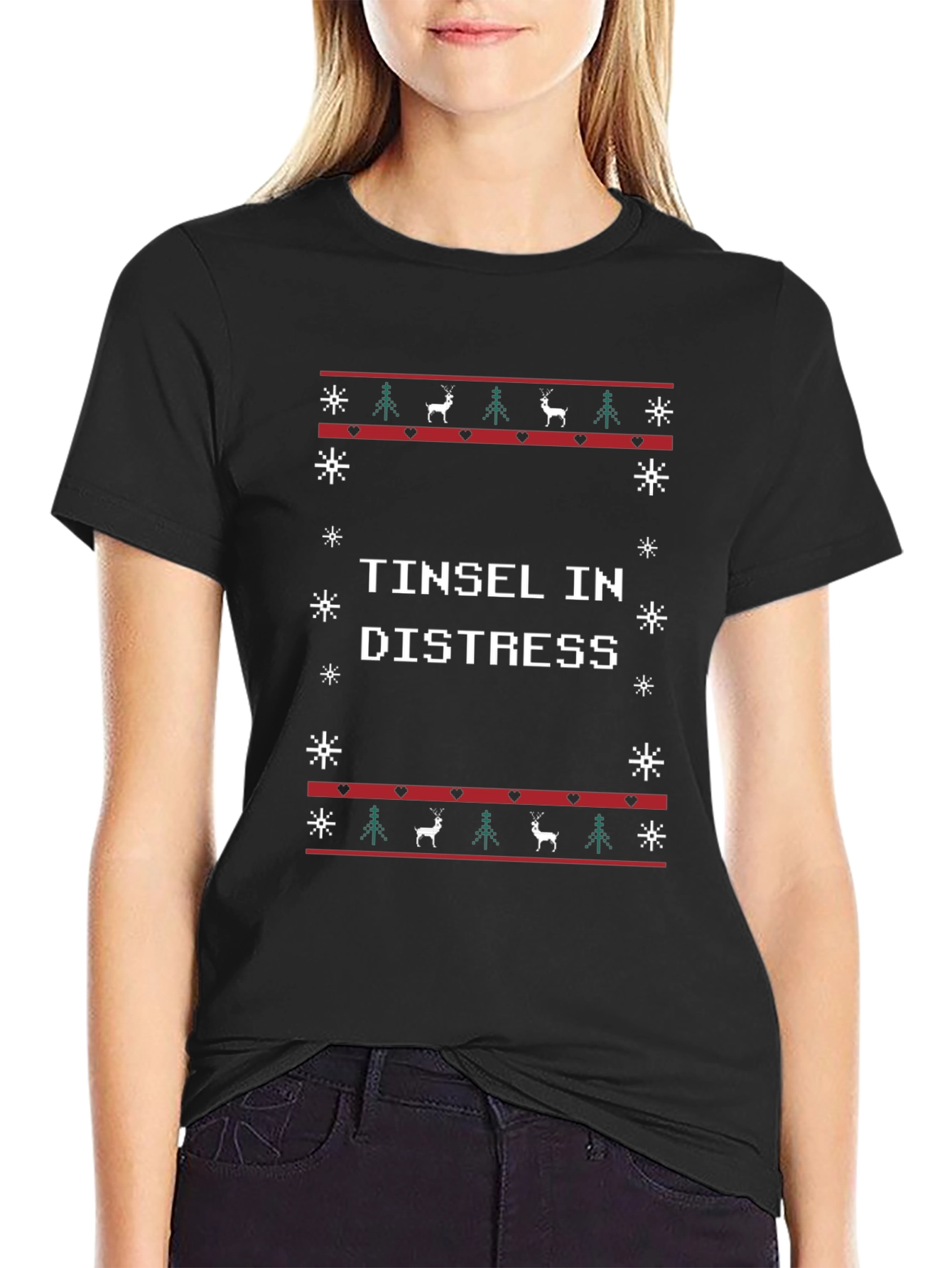 Tinsel in Distress Christmas T-Shirt