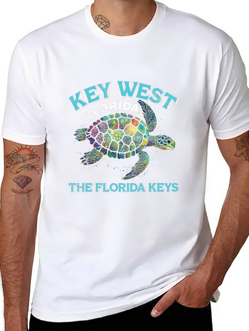 Key West Florida Turtle Graphic Tee