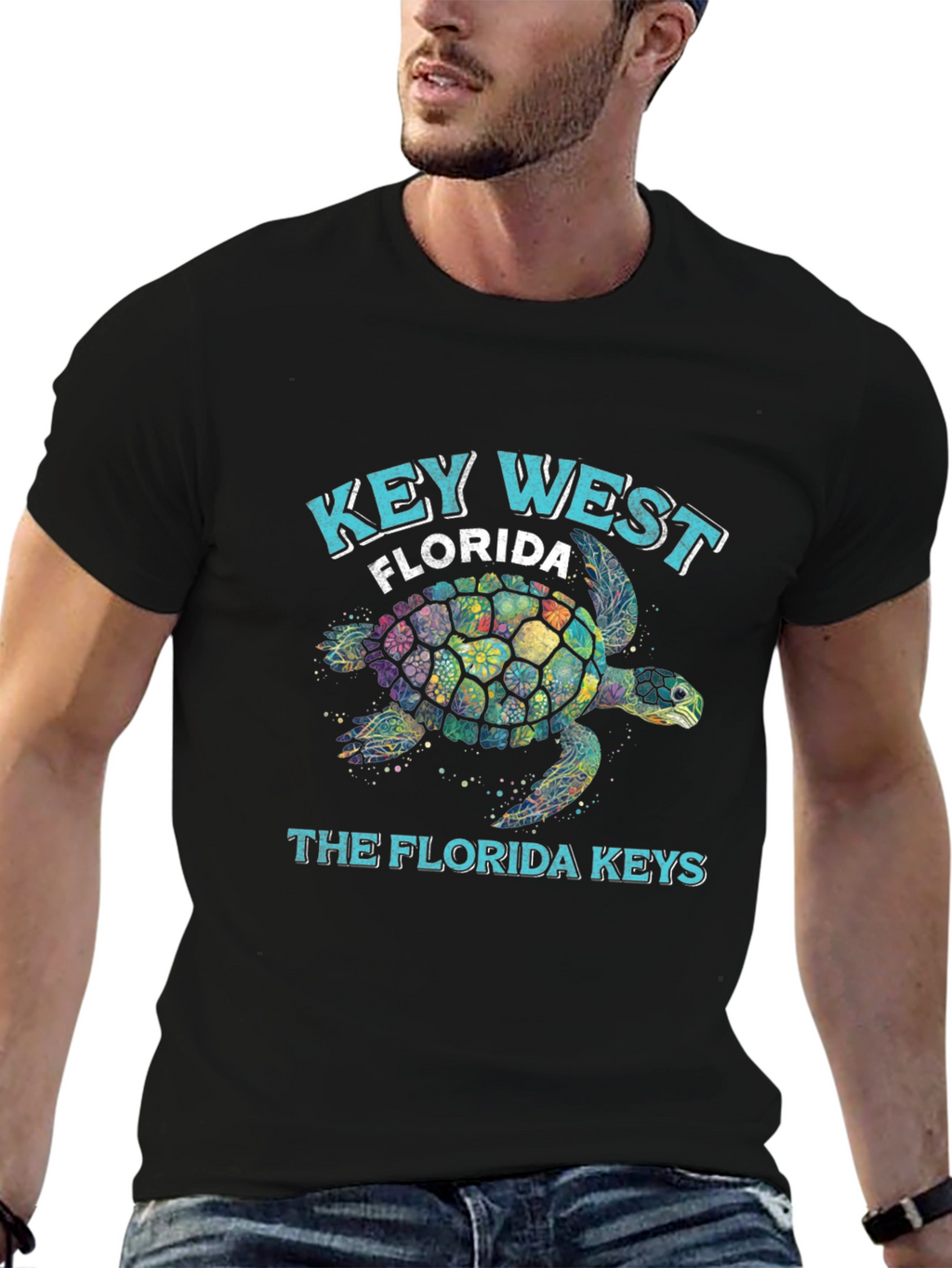 Key West Florida Turtle Graphic Tee