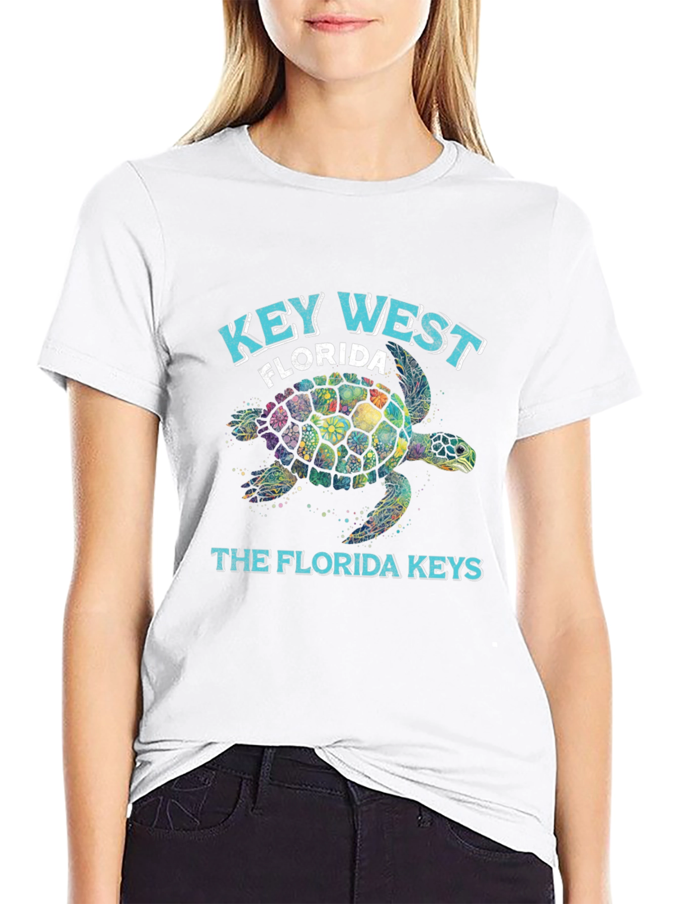 Key West Florida Turtle Graphic Tee