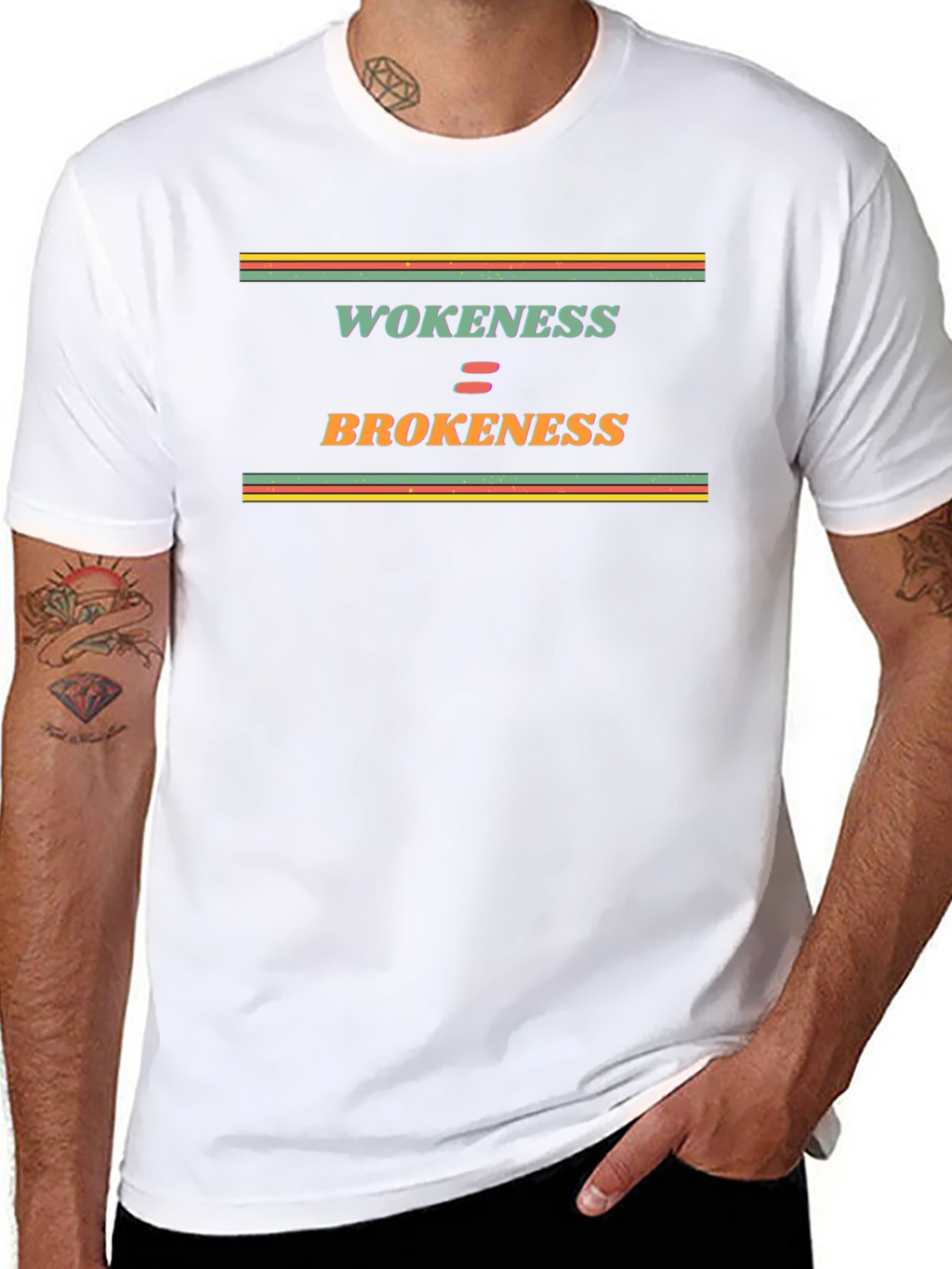 Wokeness Brokeness Graphic Tee - Black