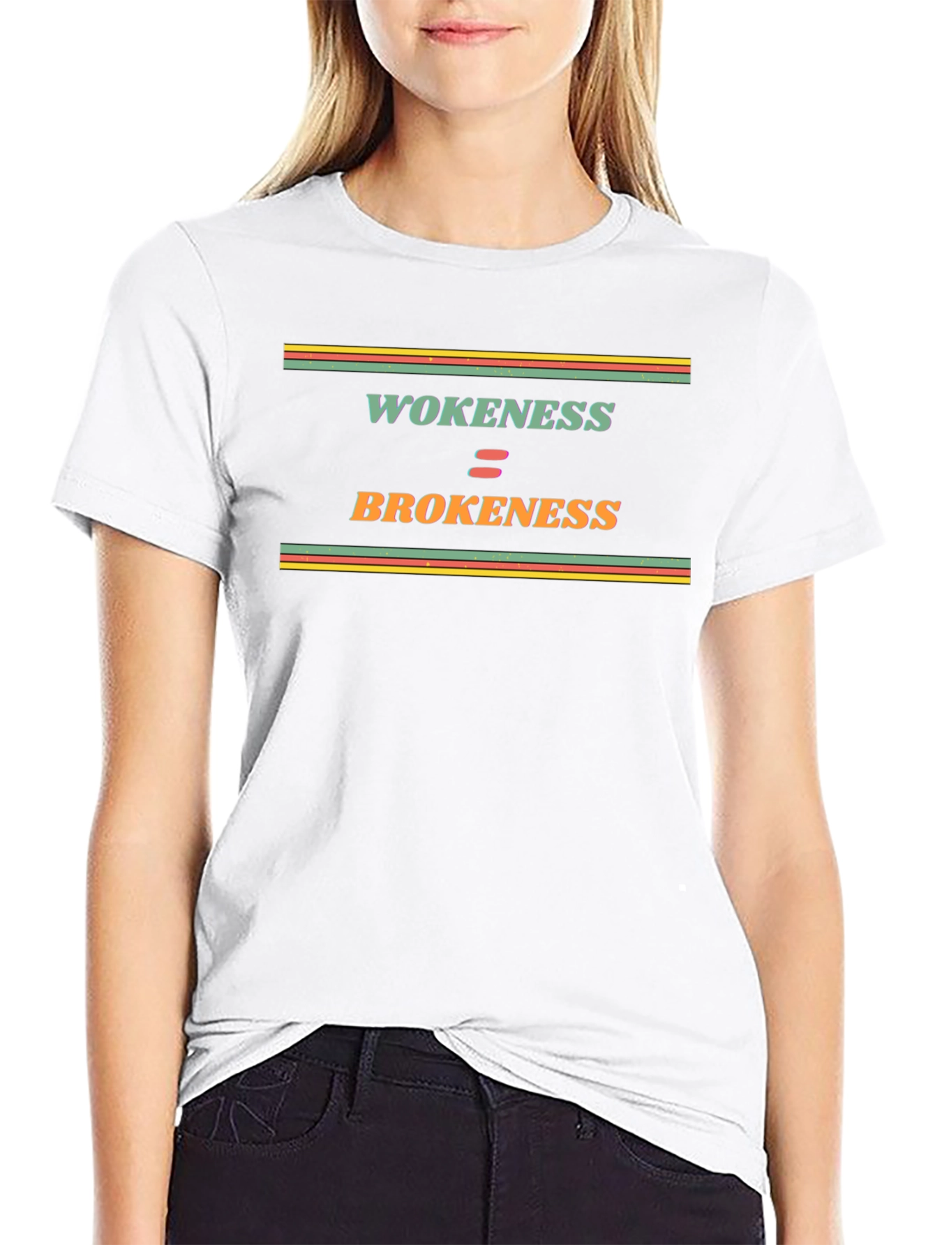 Wokeness Brokeness Graphic Tee - Black