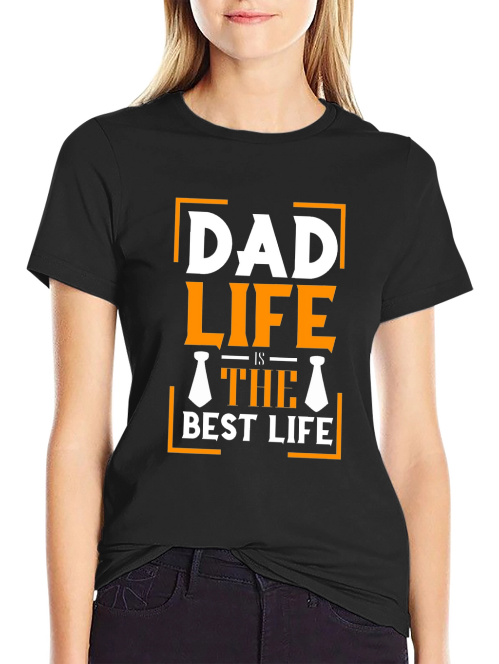 Dad Life Is The Best Life Black T-Shirt