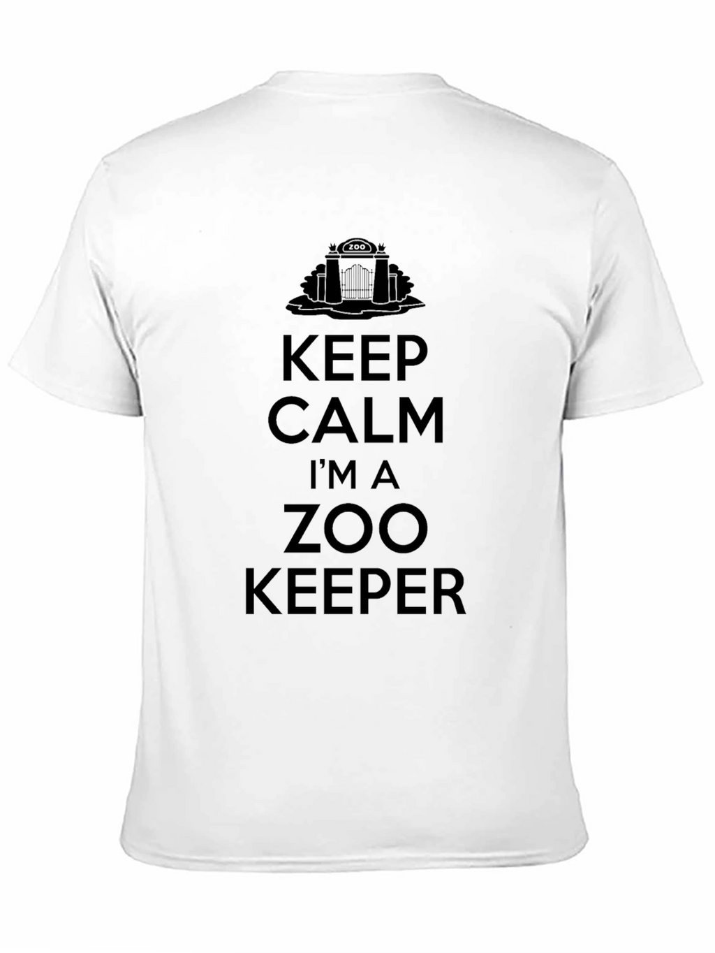 Keep Calm Zoo Keeper Black T-Shirt