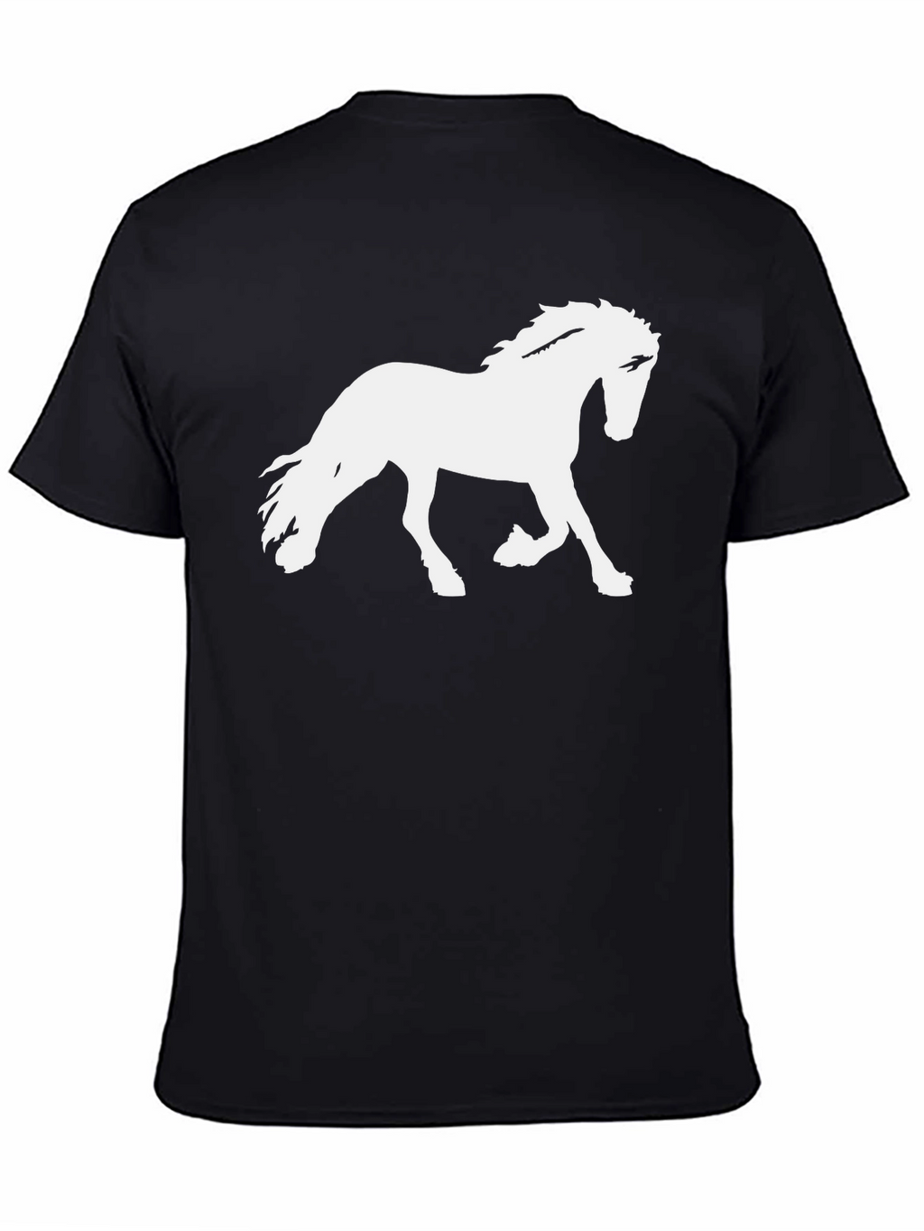 Horse Graphic Tee - Stylish Black T-Shirt