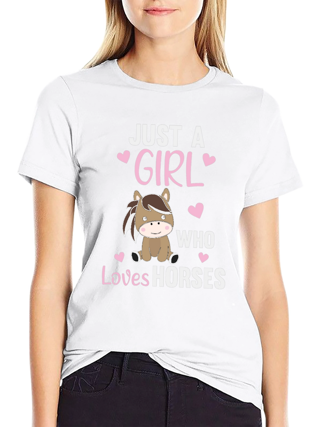 Just A Girl Who Loves Horses Graphic Tee