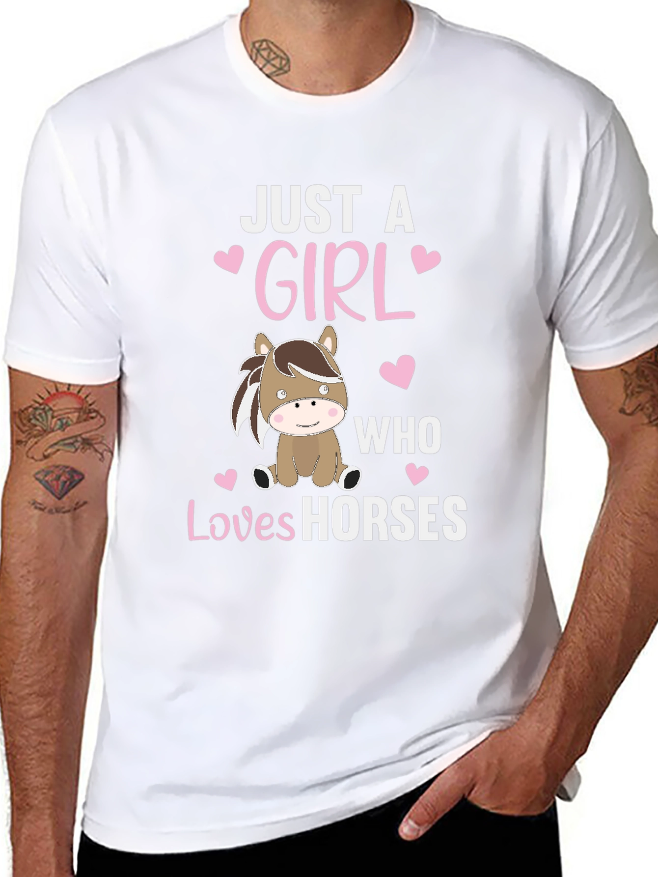 Just A Girl Who Loves Horses Graphic Tee