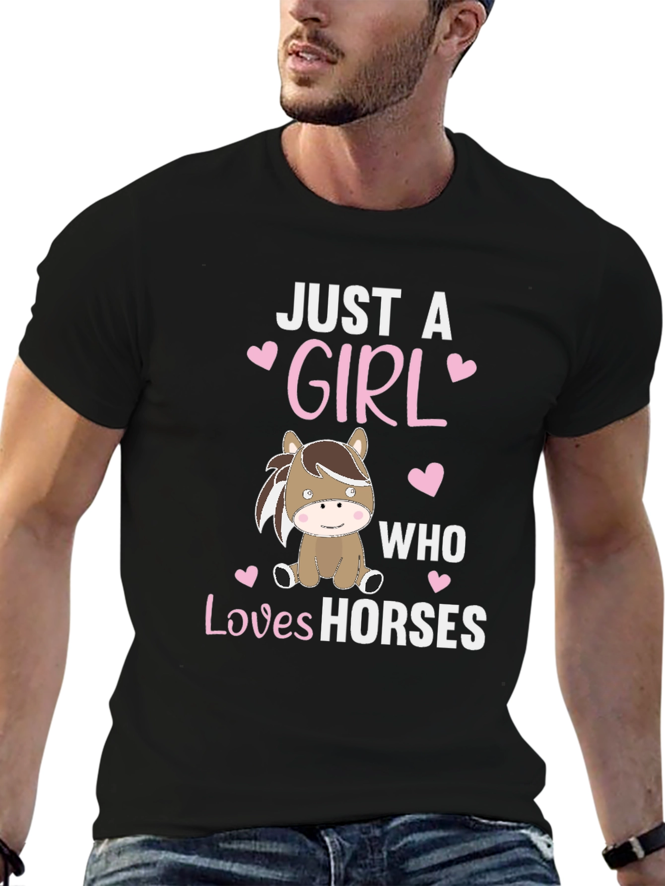 Just A Girl Who Loves Horses Graphic Tee