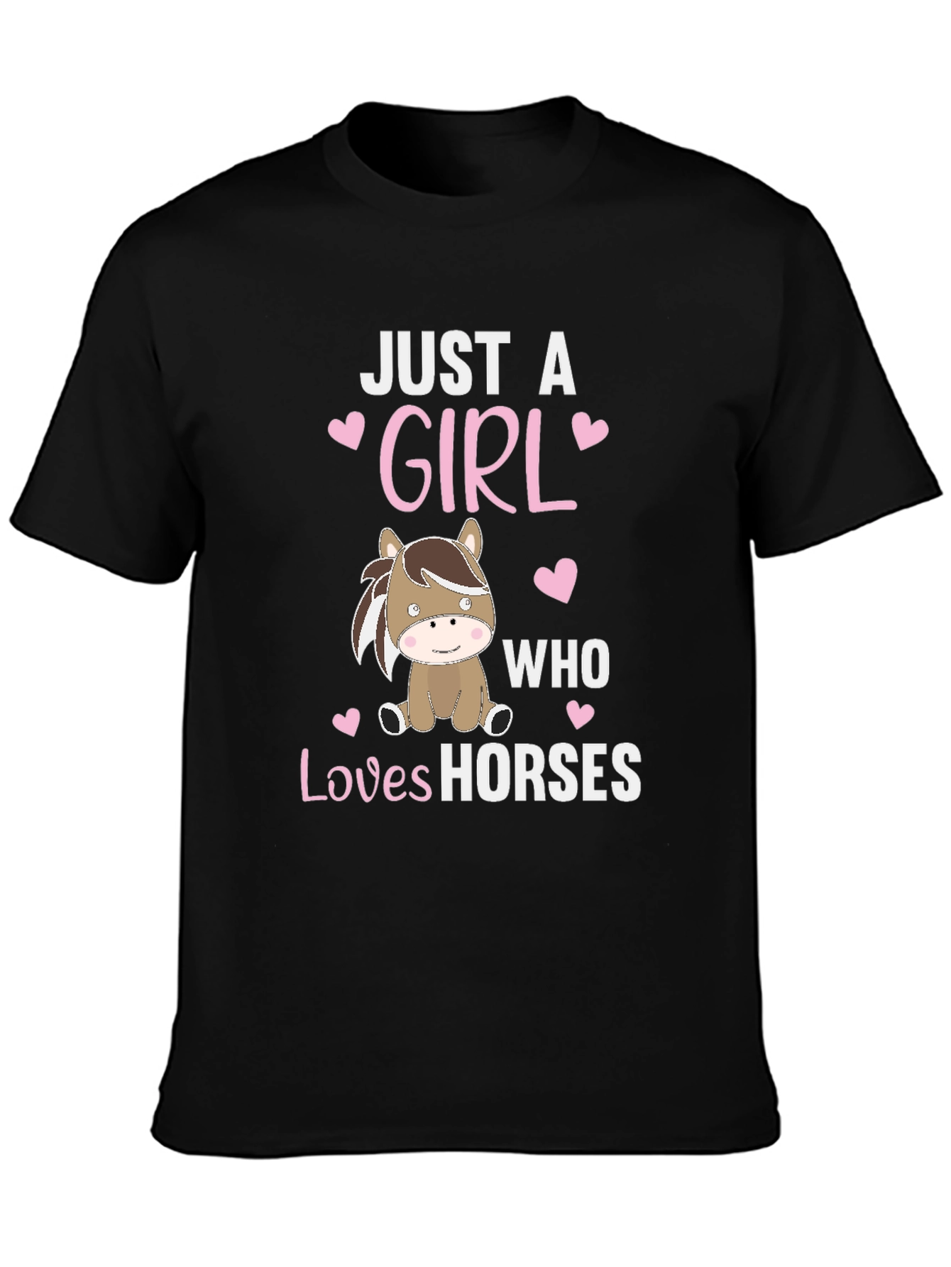 Just A Girl Who Loves Horses Graphic Tee