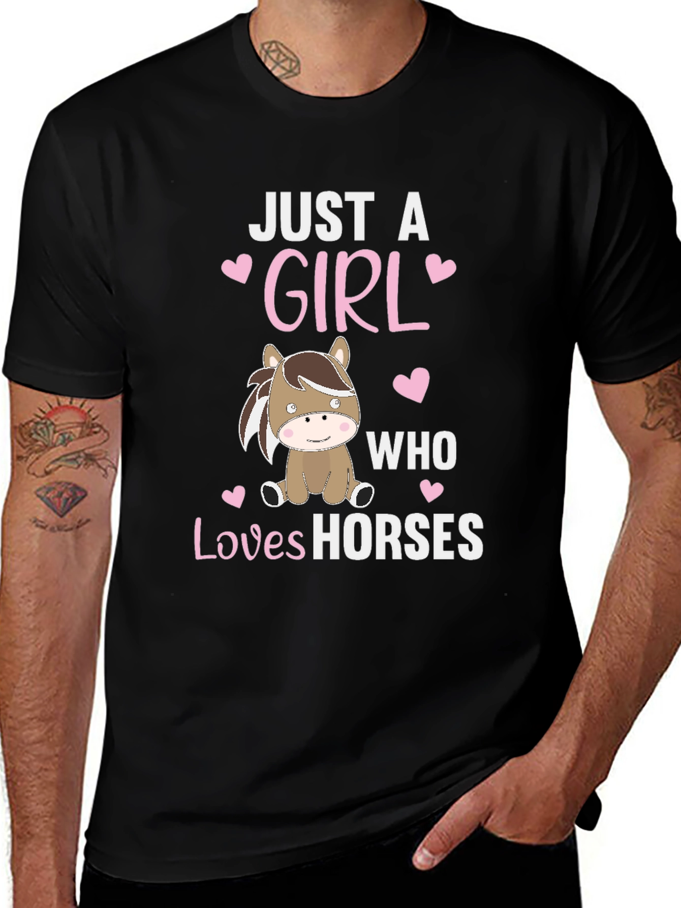 Just A Girl Who Loves Horses Graphic Tee