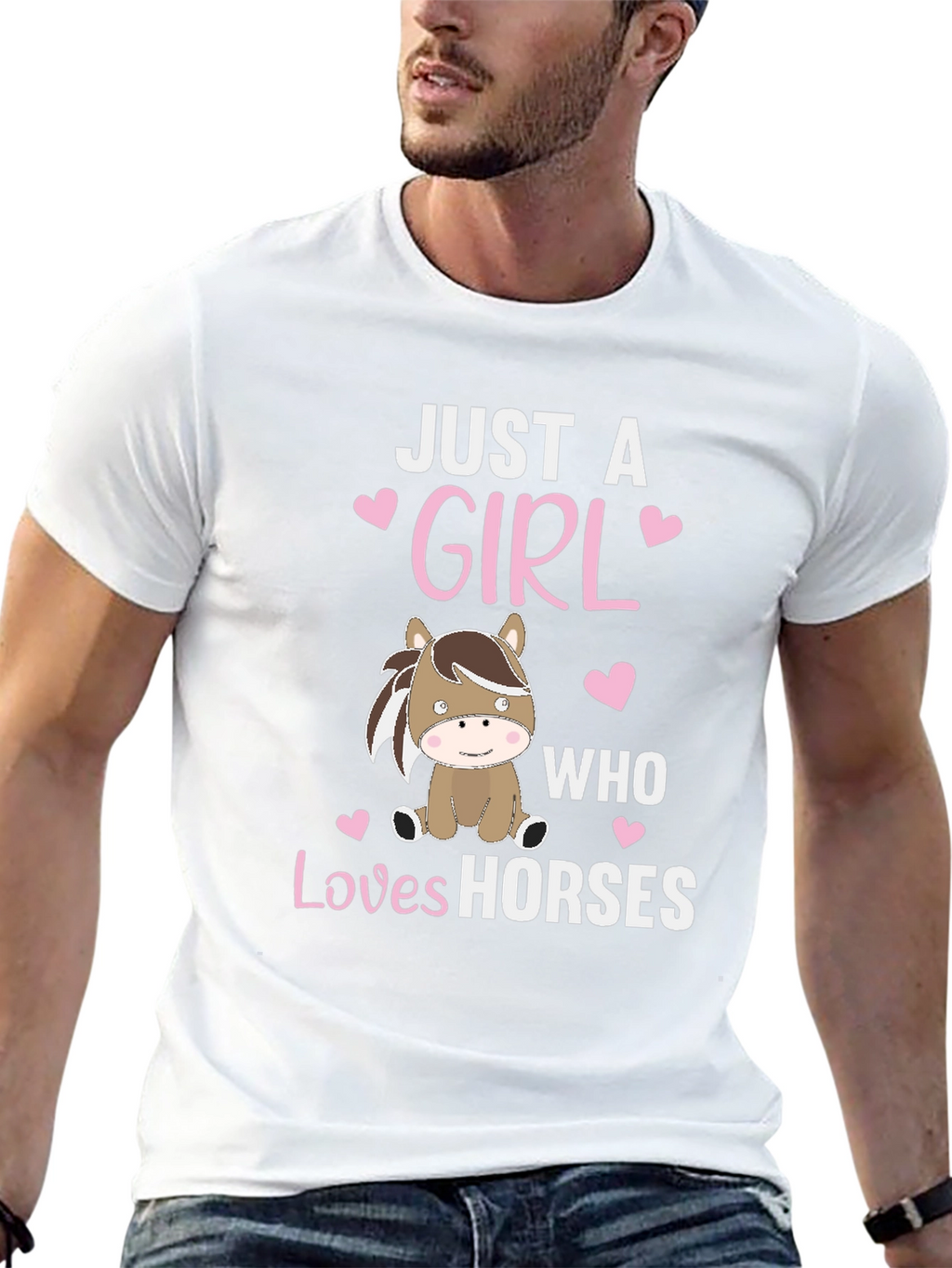 Just A Girl Who Loves Horses Graphic Tee